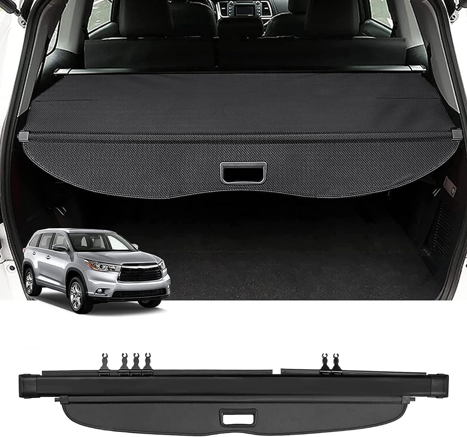 Cortina maletero Kia Sportage 2005-2010, cubierta de carga retráctil ZADIKO estante trasero coche