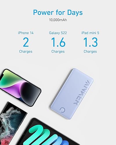 Miniatura 2 de Anker USB-C Power Bank, 10,000mAh Portable Charger (PowerCore PIQ), High-Capacity Battery Pack for iPhone 1414 Pro  14 Pro MaxSamsungPixelLG (Cable