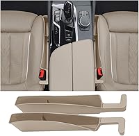 Vista 11 de 2 piezas de relleno de espacio para asiento de coche de piel sintética PU, bloqueador de caída para grietas de auto para rellenar el espacio lateral