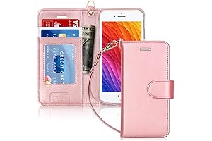 FYY iPhone 6s Phone Case Wallet with Card Holder and Wrist Strap