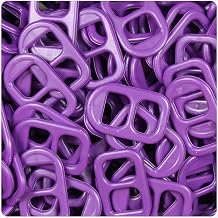 BeadTin Plum Neon Bright 25mm Plastic Soda Pop Tabs 2oz