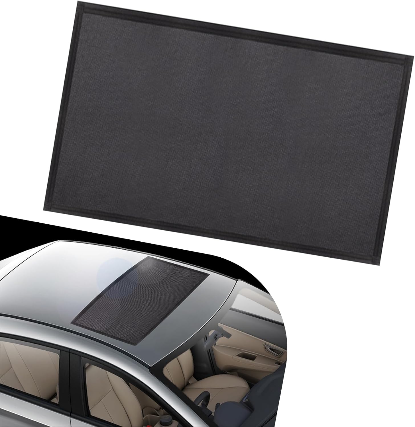 Magnetic Car Sunroof Sun Shade, Auto Sunroof Cover, Breathable Mesh Window Screen Covers for Camping, UV Protection Screen for Moonroof and Side Window, Car Camping Accessories Magnetic Car Sunroof Sun Shade, Auto Sunroof Cover, Breathable Mesh Window Screen Covers for Camping, UV Protection Screen for Moonroof and Side Window, Car Camping Accessories