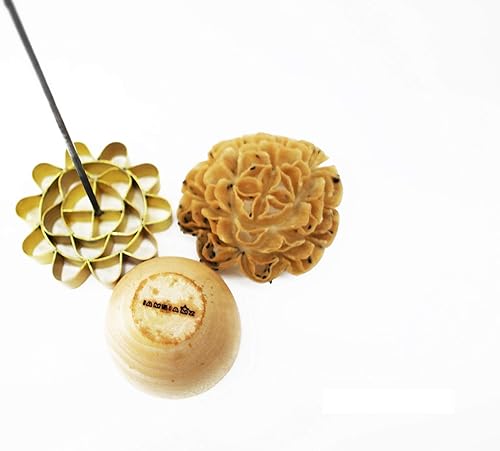 Miniatura 1 de DOK JOK - Ramo de galletas de girasol de 3.0 pulgadas de diámetro, molde para galletas crujientes de latón, flor de loto