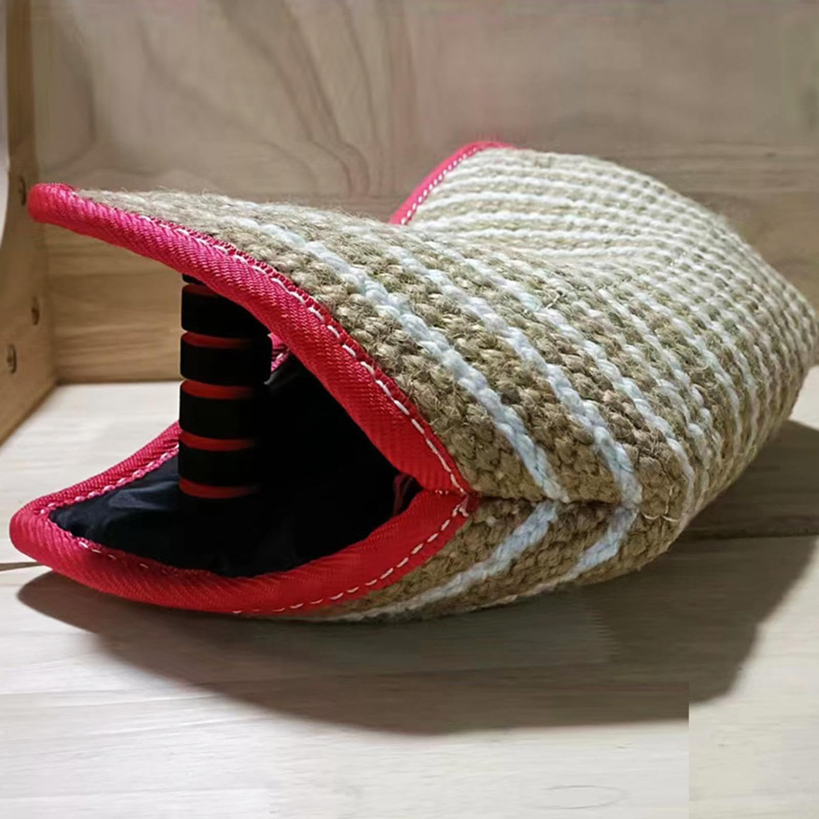 Coussin de Morsure de Chien Multifonction, Dressage de Chien Portable, Manchons de Dentition avec Poignées, Jouets à Mâcher pour