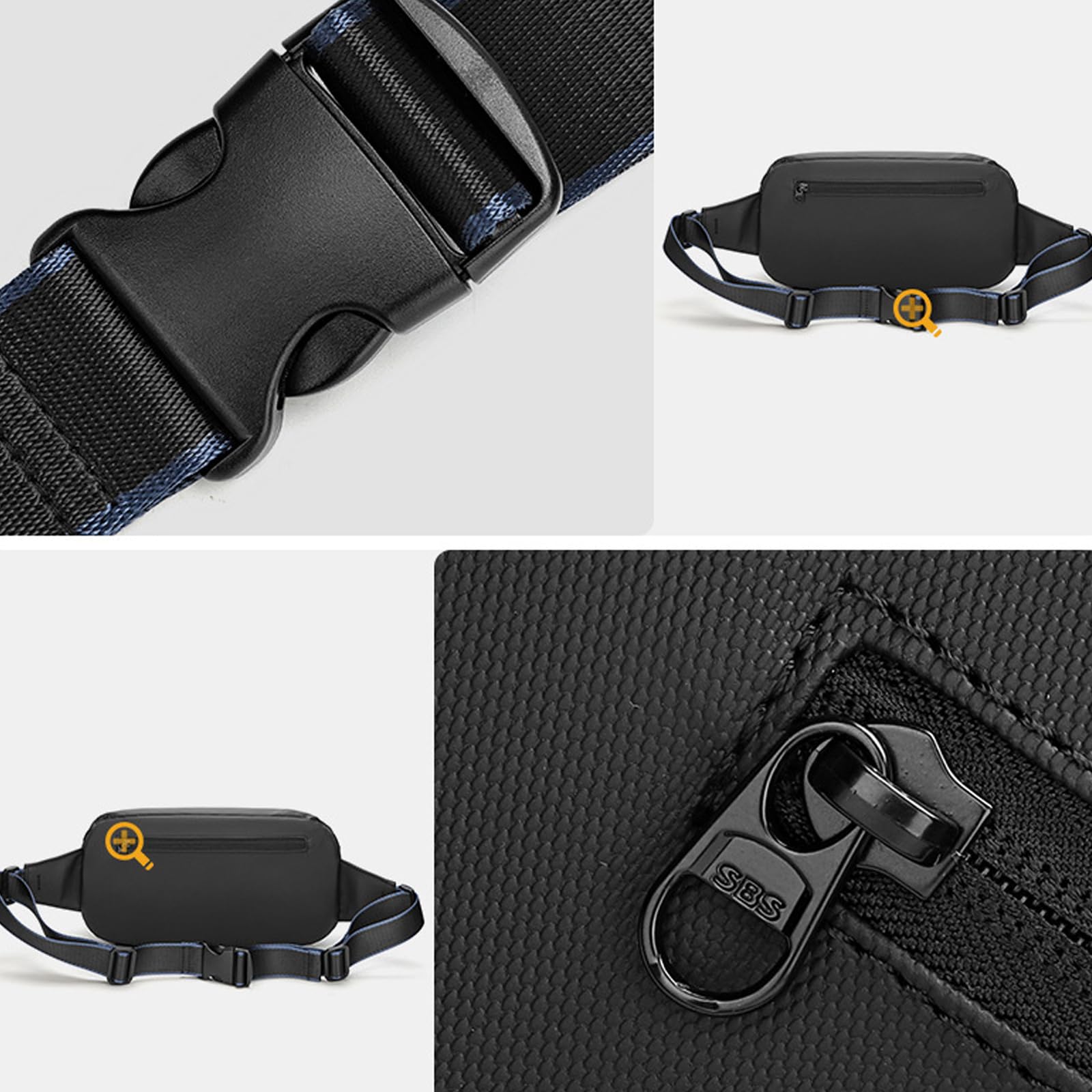 Multi strato DSLR Camera petto Bag Spazioso Interno Ergonomico Spalla Pack con Cinghia Adjsutable Crossbody Bag Camera Chest