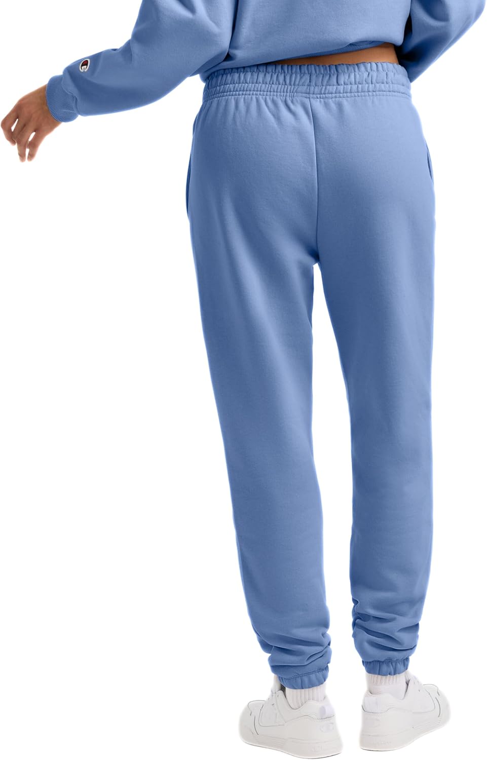 Champion Womens Cinched-Bottom Fleece Sweatpants, Oversized Fit, Midweight