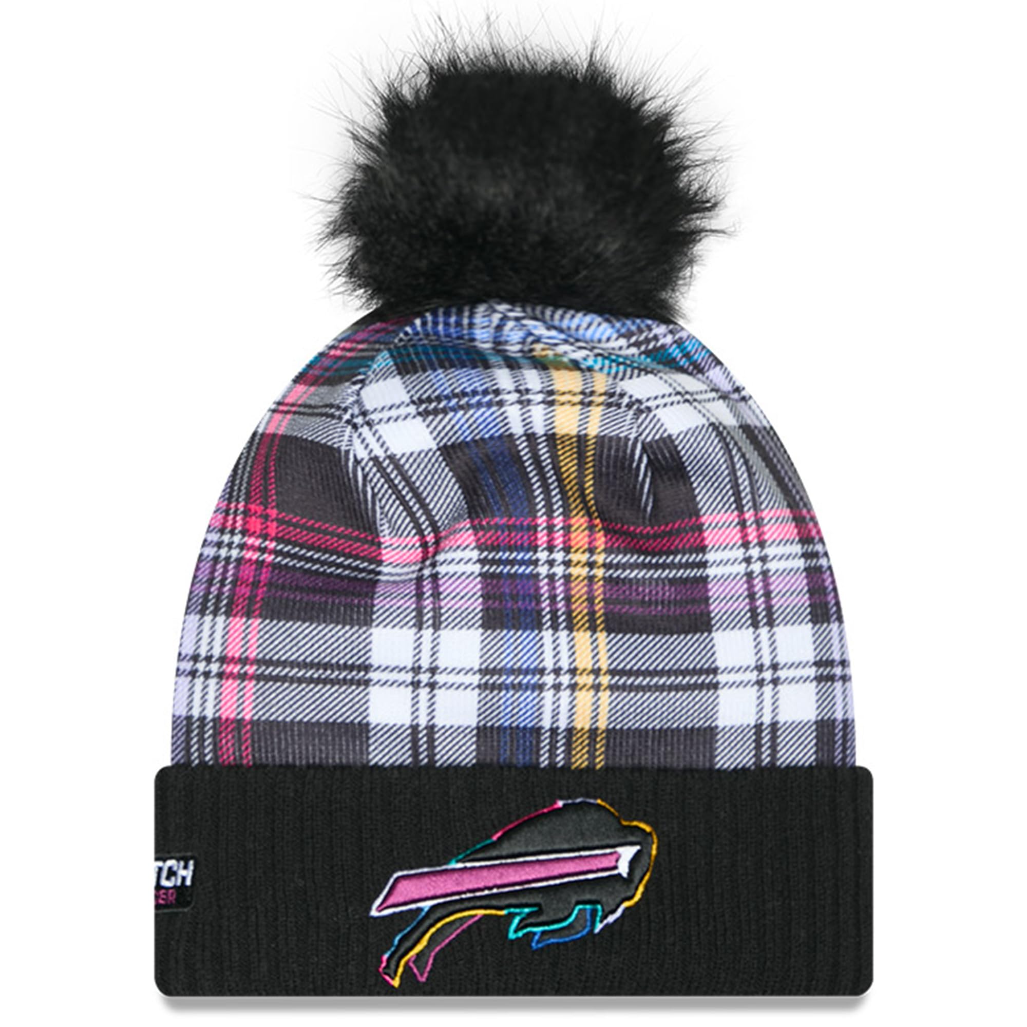 New Era Women Knit Beanie - Crucial Catch Buffalo Bills Multicoloured