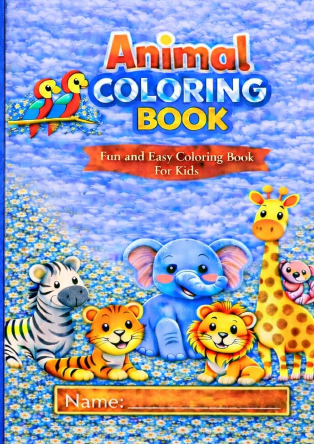 Animal Coloring Book: Fun and Easy Coloring Pages for kids