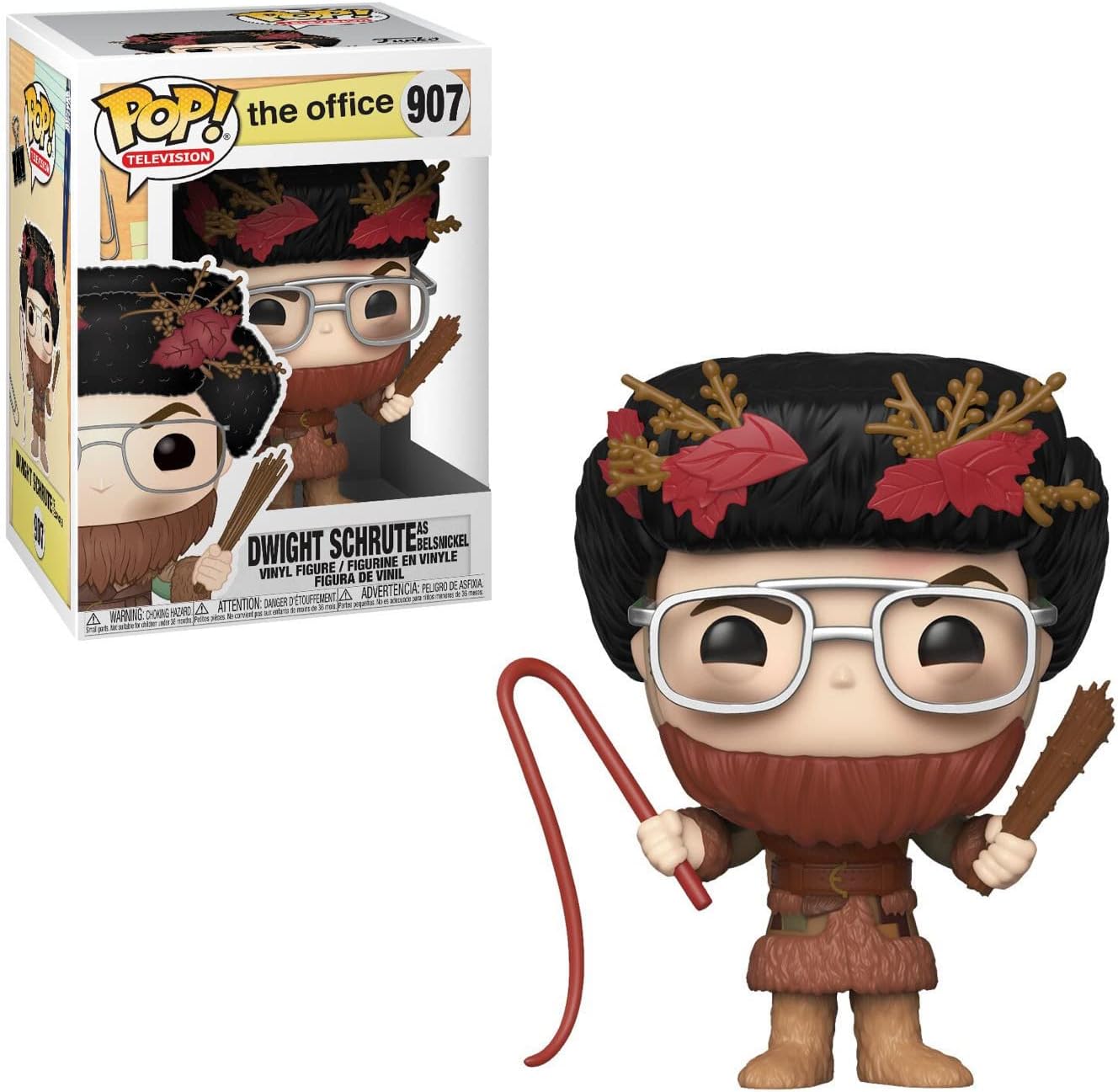 POP The Office - Dwight Schrute as Belsnickel Funko Vinyl Figure (Bundled with Compatible Box Protector Case), Multicolored, 3.75 inches