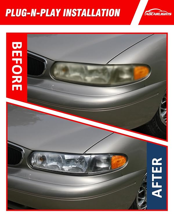 ADCARLIGHTS for 1997-2005 Buick Century & Buick Regal Halogen Headlight by ADCARLIGHTS - Used condition - Image 5