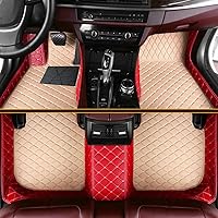 Vista 10 de Tapetes de automóvil para el 99 % de los sedán, SUV deportivos, protección para todo tipo de clima, tapetes de cuero impermeables