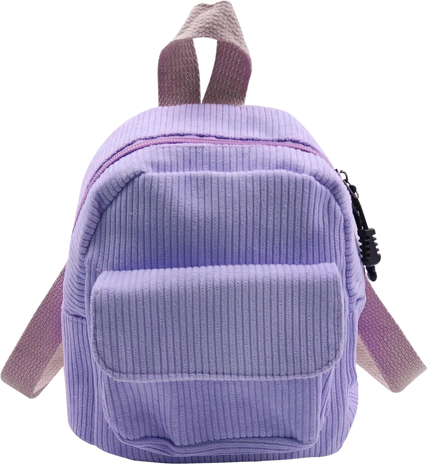 Mini Corduroy Daypack Purse for Women Girls Casual Daypack Travel Corduroy Satchel Small Rucksack Crossbody Bag