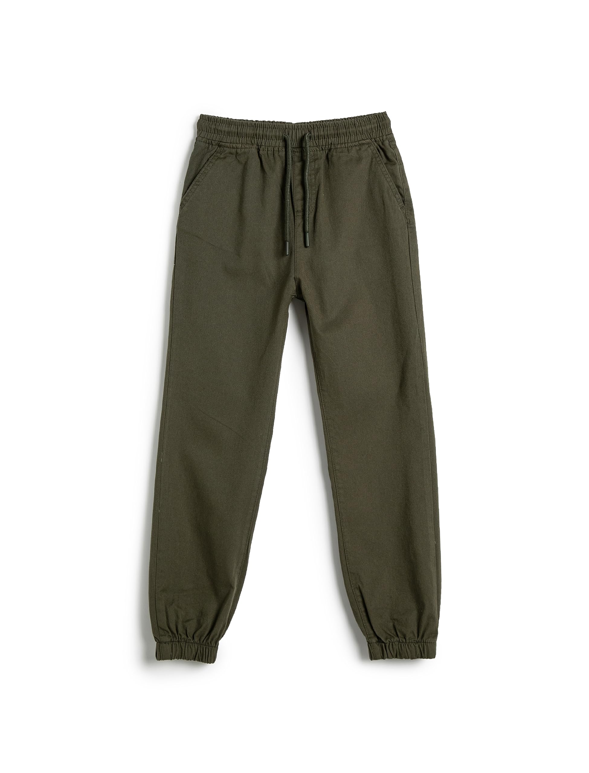 Jogger Pantolon Cepli Beli Bağlamalı Pamuklu
