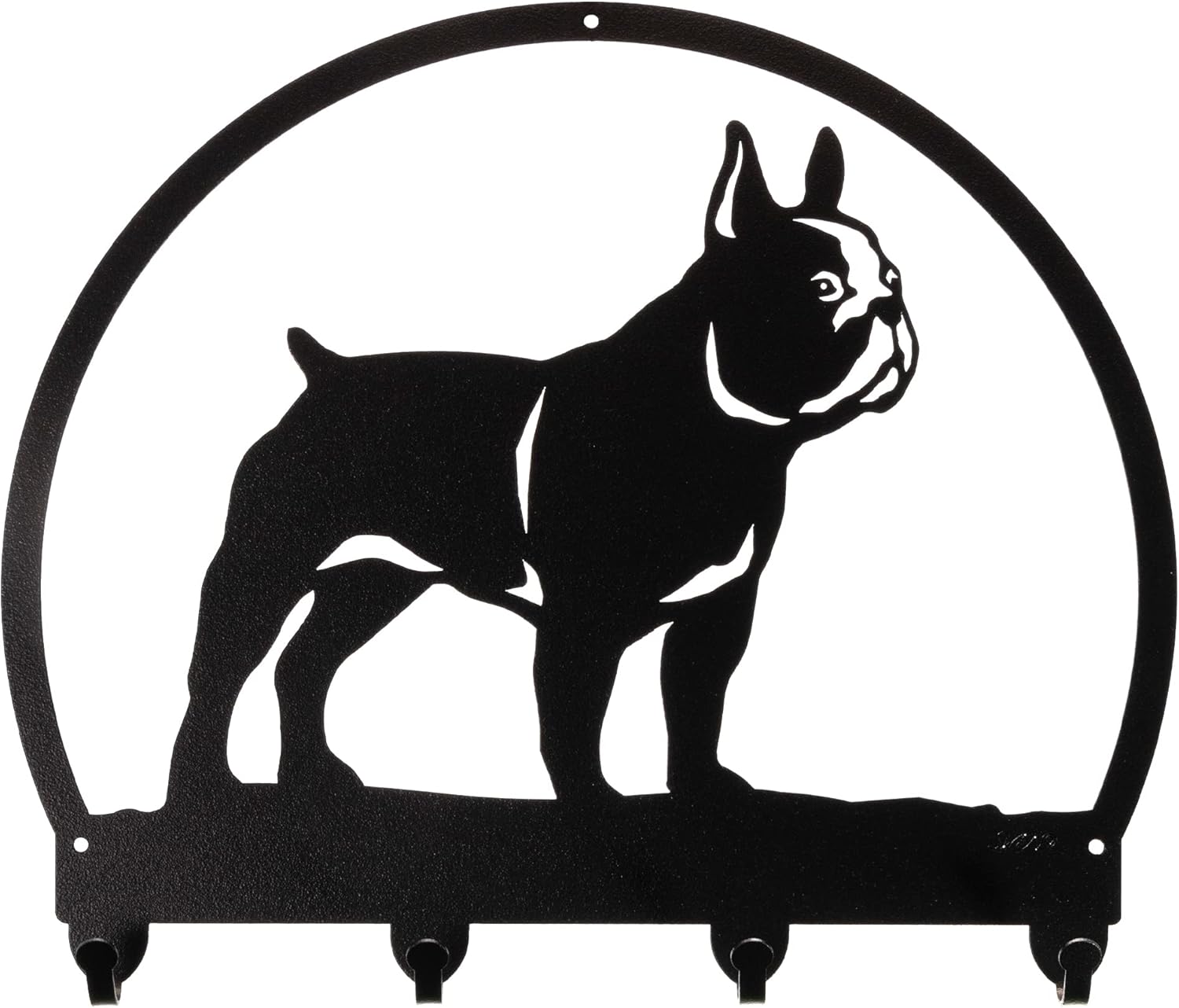 SWEN Products FRENCH BULLDOG Metal Key Chain Hanger - Leash Holder