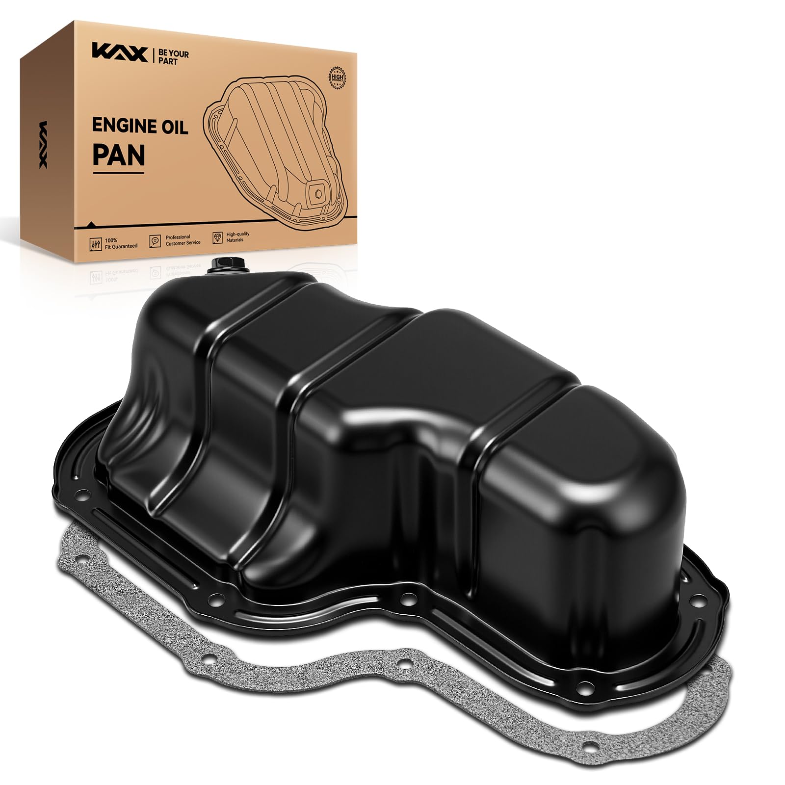 KAX 264-529 Engine Oil Pan Fit for Nissan Frontier 2005-2019, Nissan Pathfinder 2005-2012, Nissan Xterra 2005-2015, Nissan NV2500/Nissan NV3500 2012-2018, NV1500 2013-2017, Suzuki Equator 2009-2012