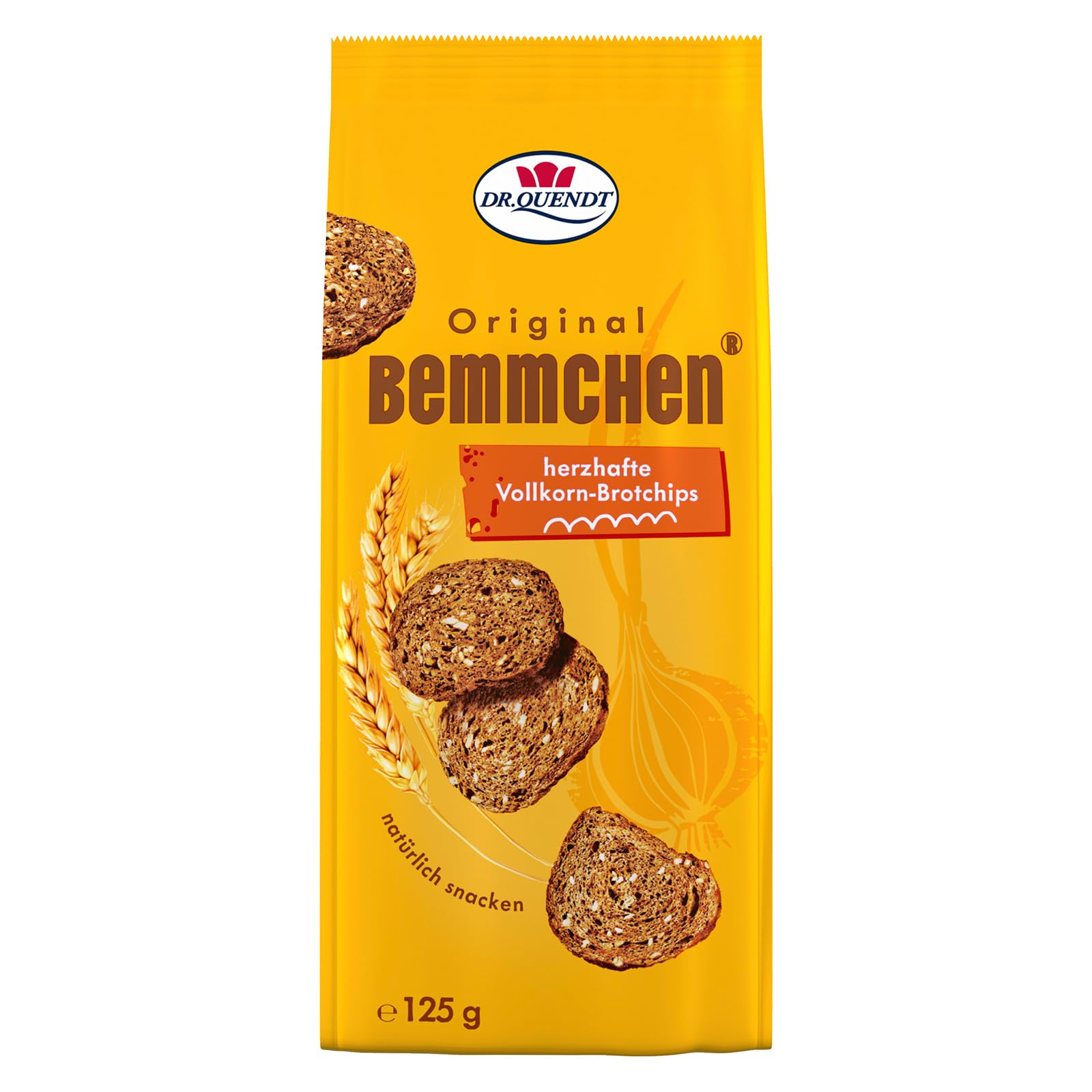 15er Pack Dr. Quendt Bemmchen (15 x 125 g) Vollkorn-Brotchips Knusper-Bemmchen Röstbrot