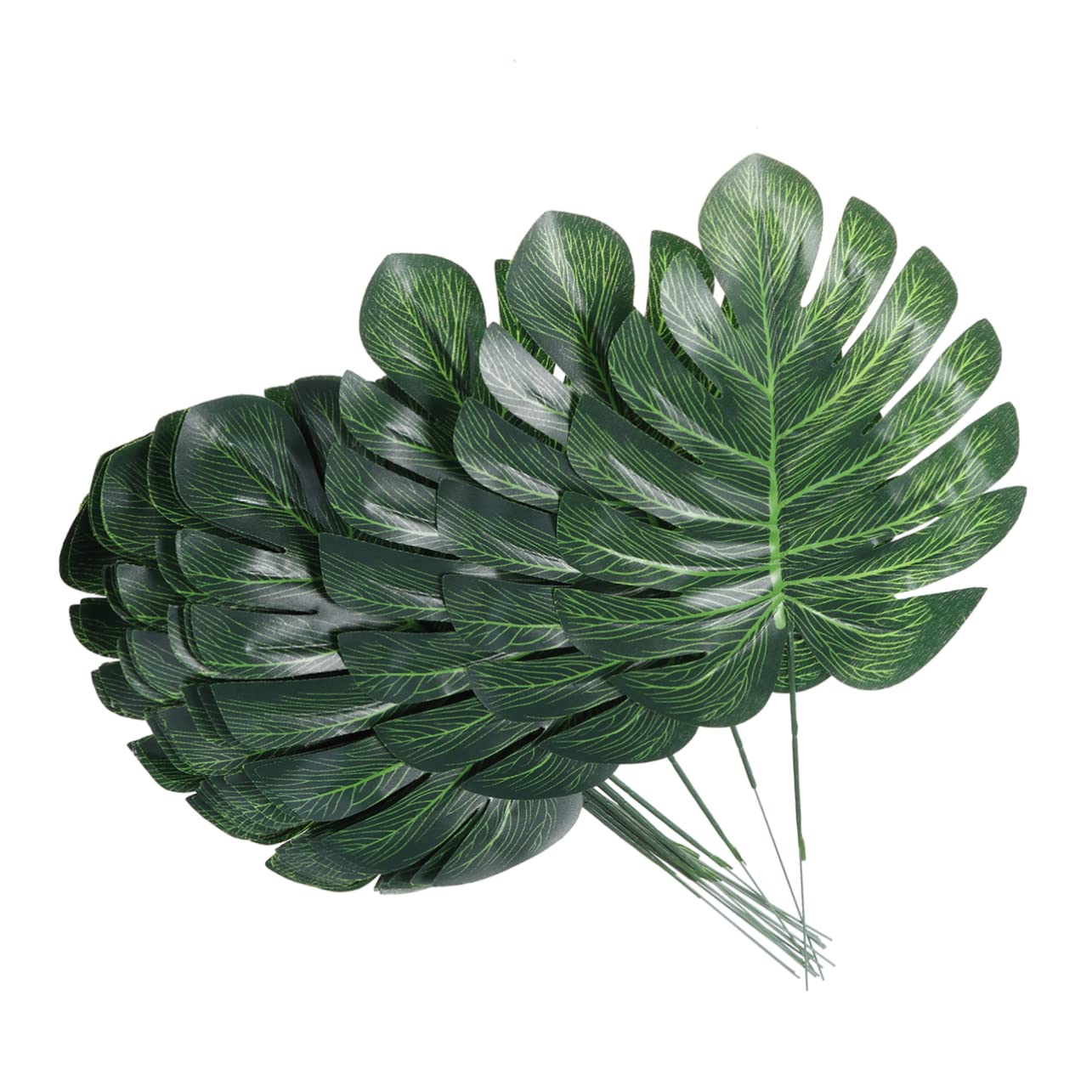 MAGICLULU 3 Set Di Viti Artificiali Realistiche Da Parete Piccole Dimensioni Foglie Verdi Finte Fiori Di Monstera Decorazioni Per La Casa E Lufficio 30 Pezzi * 3