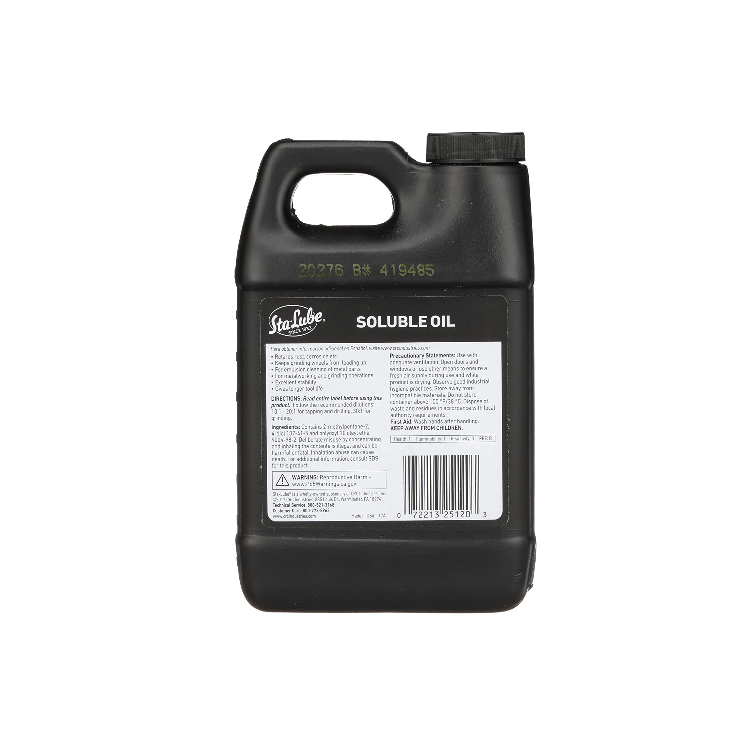 Buy StaLube Soluble Oil SL2512 32 Fl Oz, AntiCorrosive, Stable