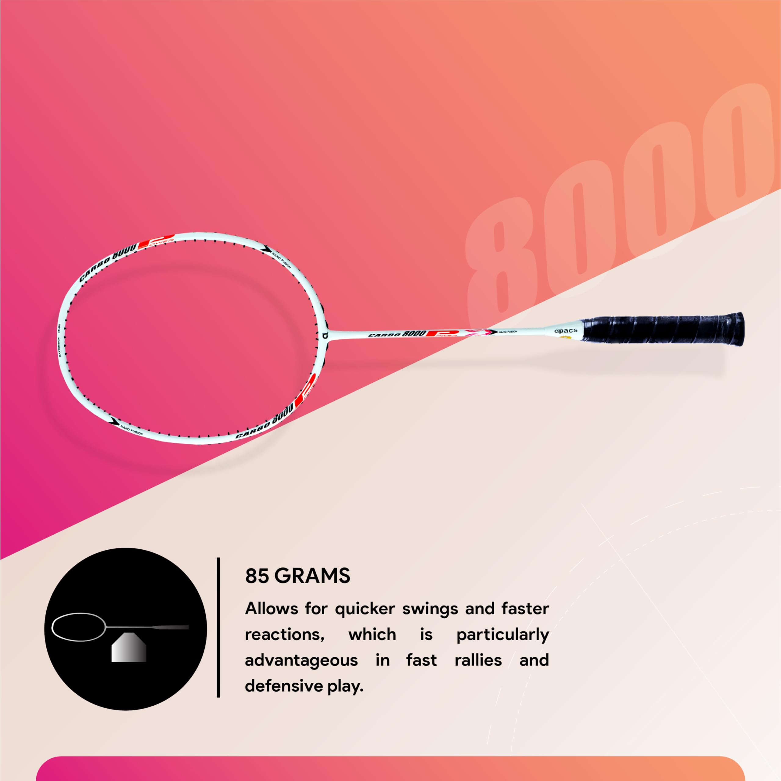 Buy Apacs Carbo 8000 Power | 38 LBS | Nano Fused Graphite Shaft