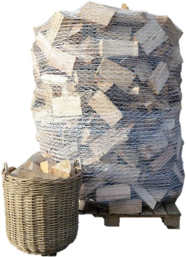Seasoned Kiln Dried Firewood Logs 1.6m3 for Stoves, Log Burners, Chimineas and Fire Pits + 3 bags of kindling