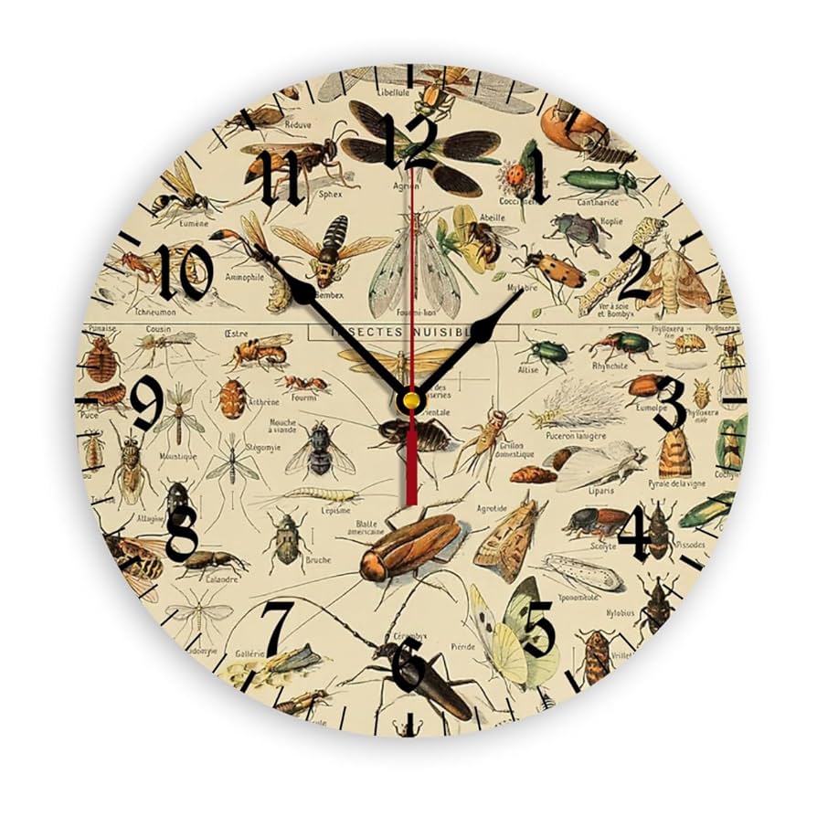 ブラブラ壁掛け時計(虫バージョン) ブラブラ壁掛け時計(虫バージョン)