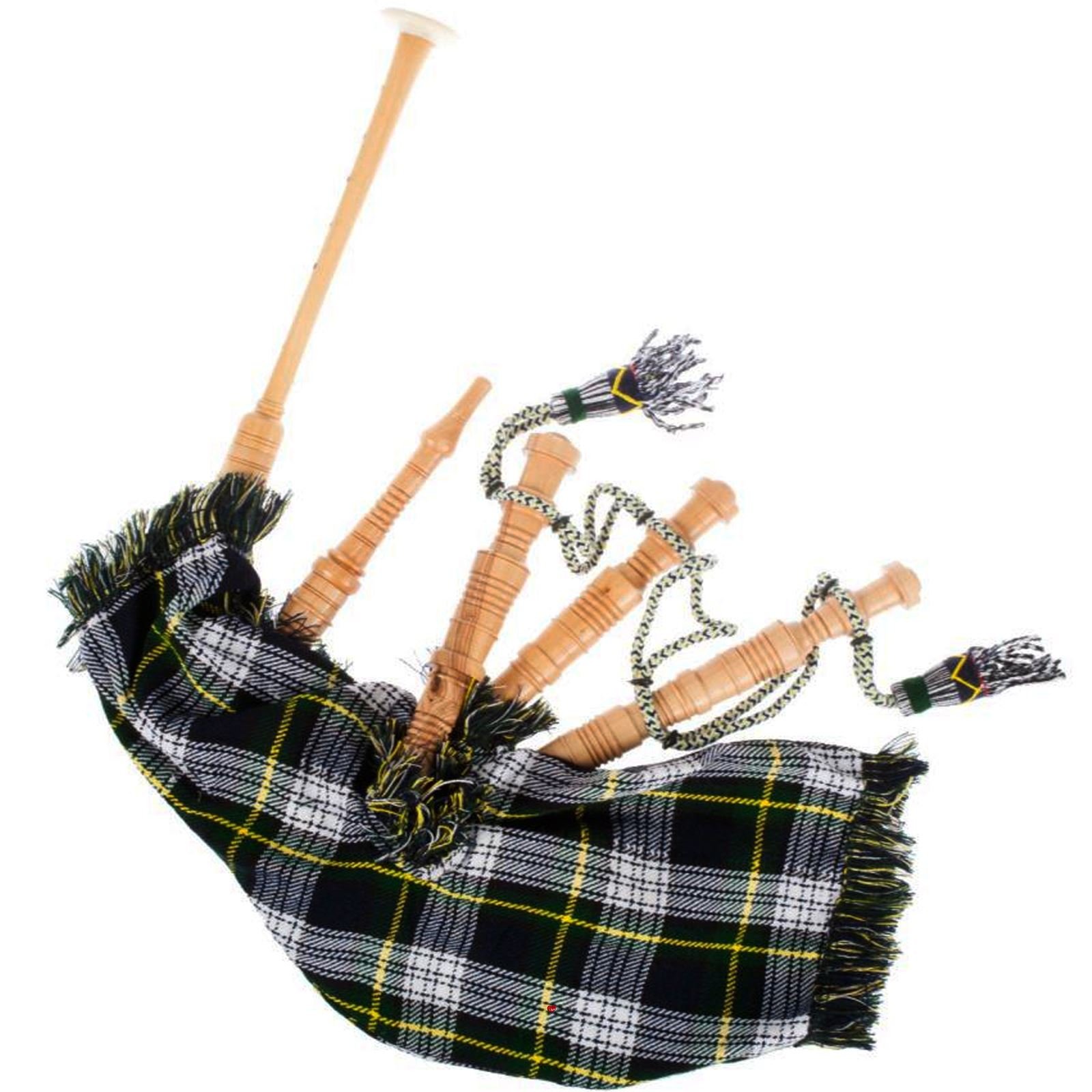 Kids Bagpipe Miniature Playable Bagpipe with Reed In Gordon Dress Tartan