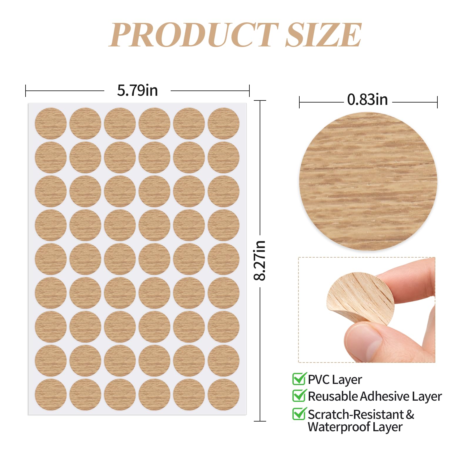 Screw Hole Cover Stickers - 648 Pack -2 Screw Hole Cover Stickers - 648 Pack -2