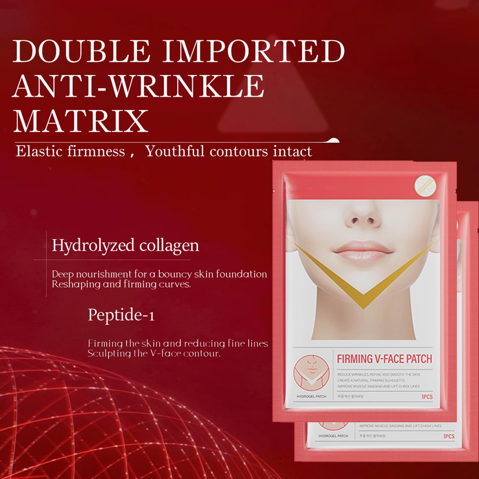 V-Line Lifting Mask, Chin Lift Face Mask, Skin Firming & Tightening, Double Chin & Jawline Lifting - Image 3