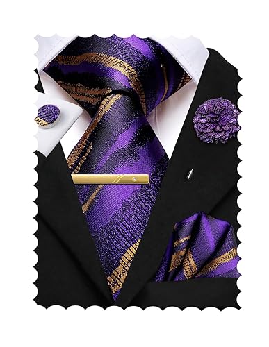 Purple And Gold Tie