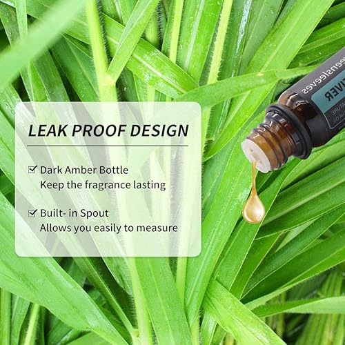 Miniatura 3 de GREENSLEEVES Aceite esencial de vetiver, 0.3 onzas líquidas de aceite aromático puro a base de plantas para aromaterapia, aceites esenciales para