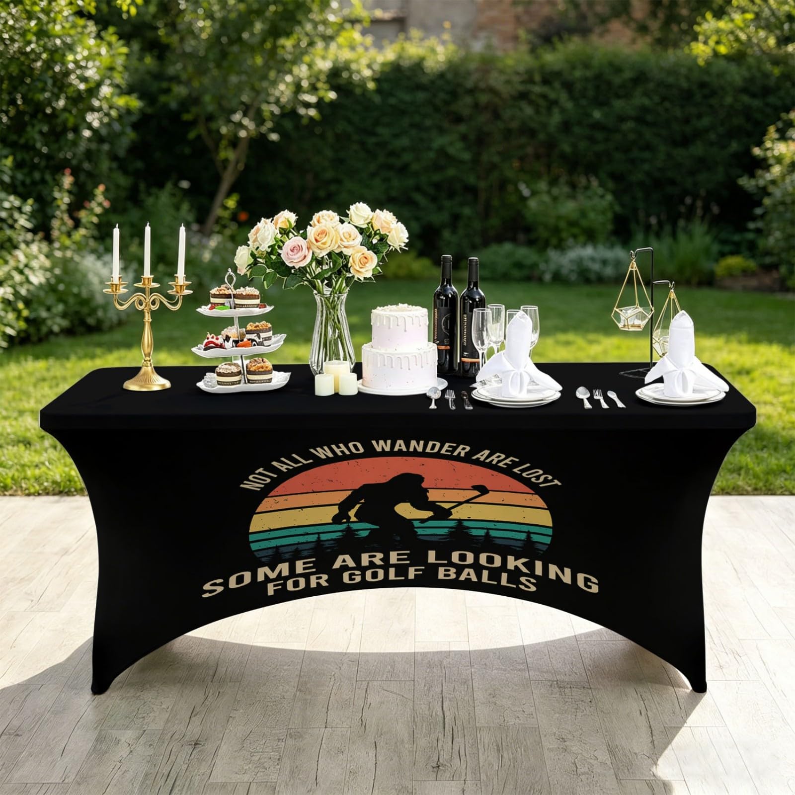 Nappe extensible en spandex haute qualité pour table et Memorial Day américain