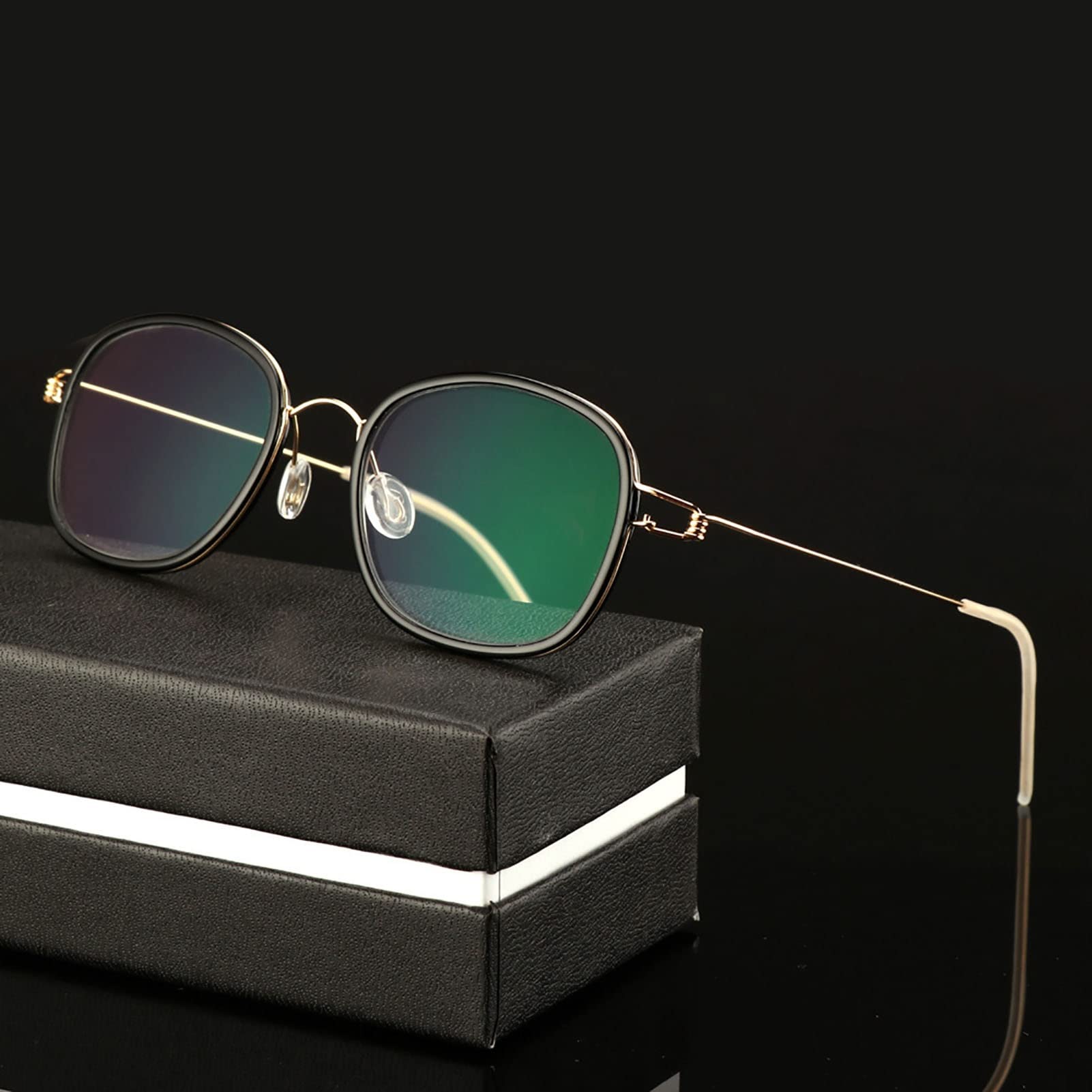 BAFAFA Gafas Presbicia,Transición Fotocromática De Gafas De Lectura, Gafas Inteligentes Que Cambian De Color, Gafas De Sol Anti UV De Montura Ligera Unisex (Color : Silver, Size : +1.0)