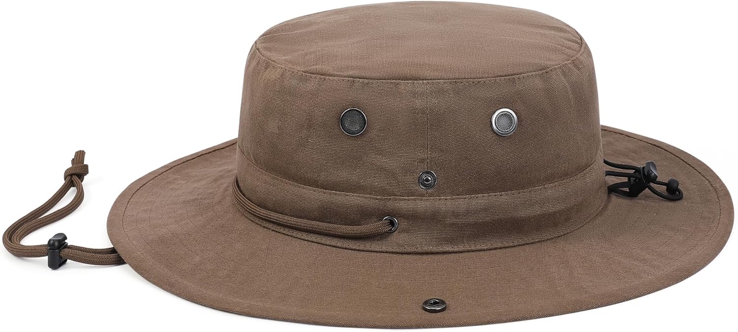 Boonie Sun Hat with Wide Brim for Women & Men, Waterproof for Fishing, Hiking