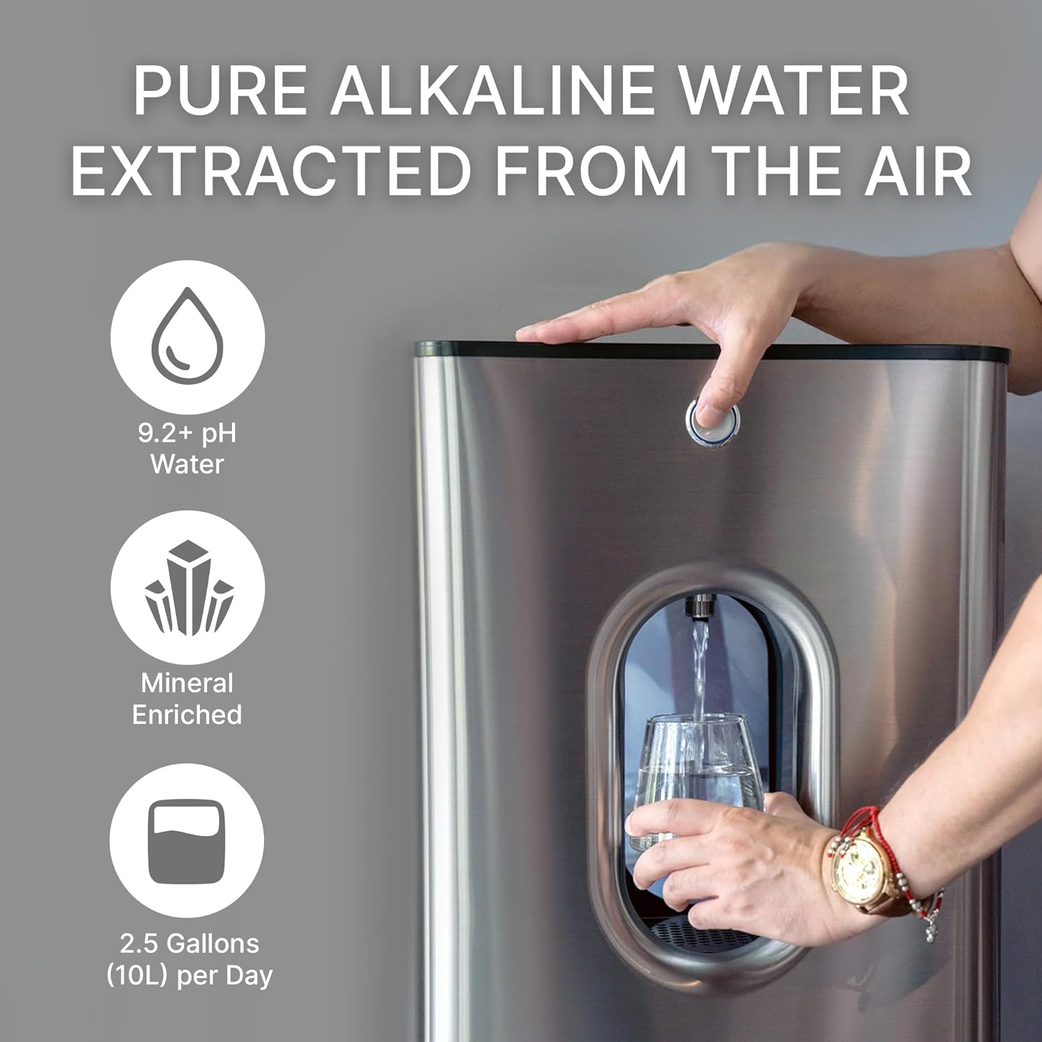 Kara Pure 2 Air-to-Water Dispenser – Freestanding Water Generator with Hot, Cold & Room Temp Options
