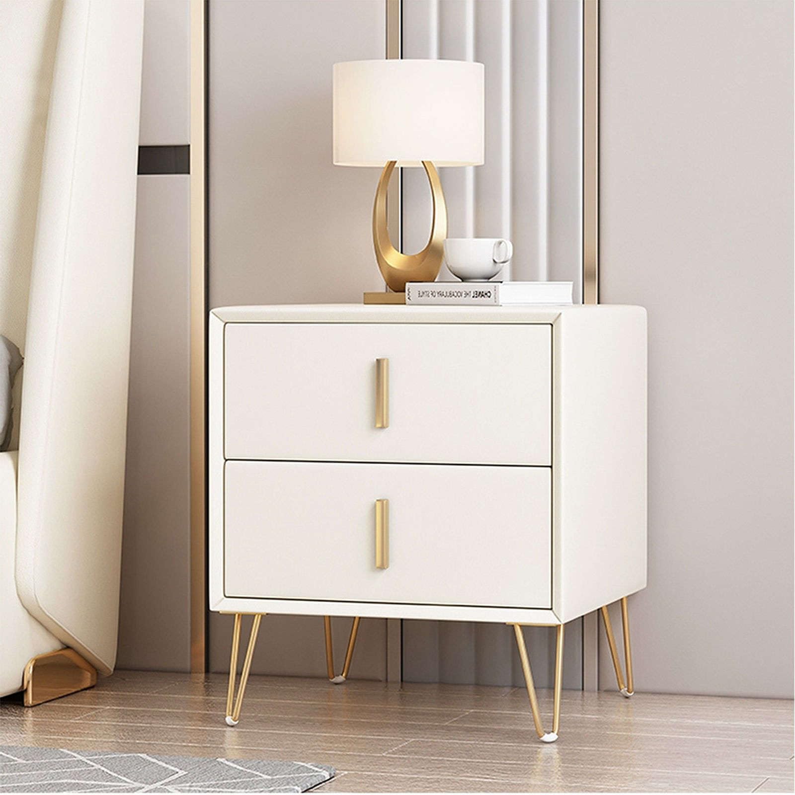 TV-meubel met 2 deuren en 4 lades - 175 x 30 x 46 cm - MDF hout, goud