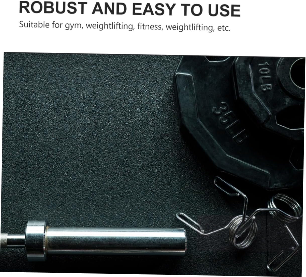 2pcs Powerlifting Gym Barbell Spring Clip Clamp Collars Non-Slip Barbell Collar for Weightlifting Spring Clip