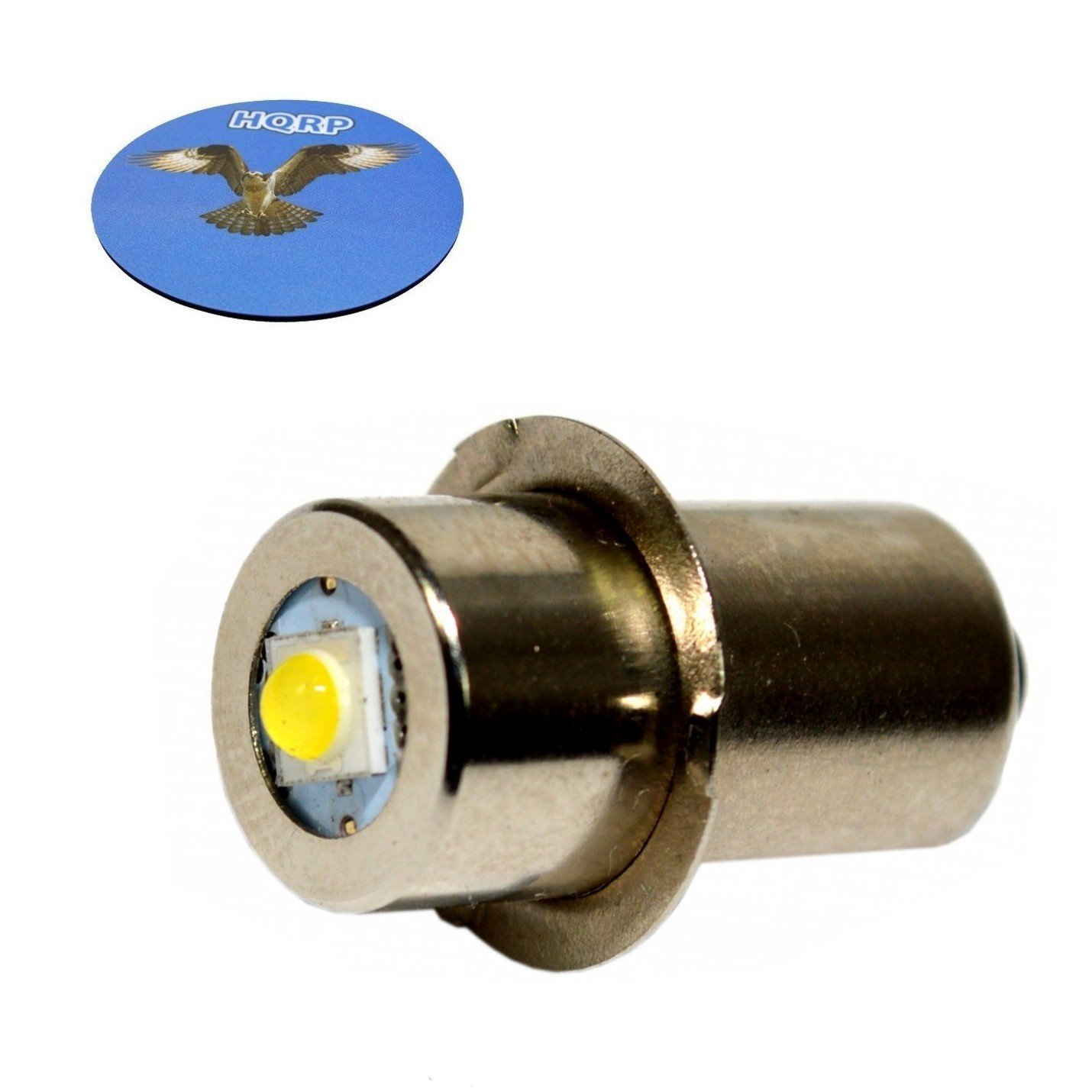 HQRPHigh Power Upgrade Bulb 3W LED 180LM 6-24V Compatible with Ryobi FL1800 / Ridgid R849 Flashlight 7817502 780204001 780175002 780175003 780036001