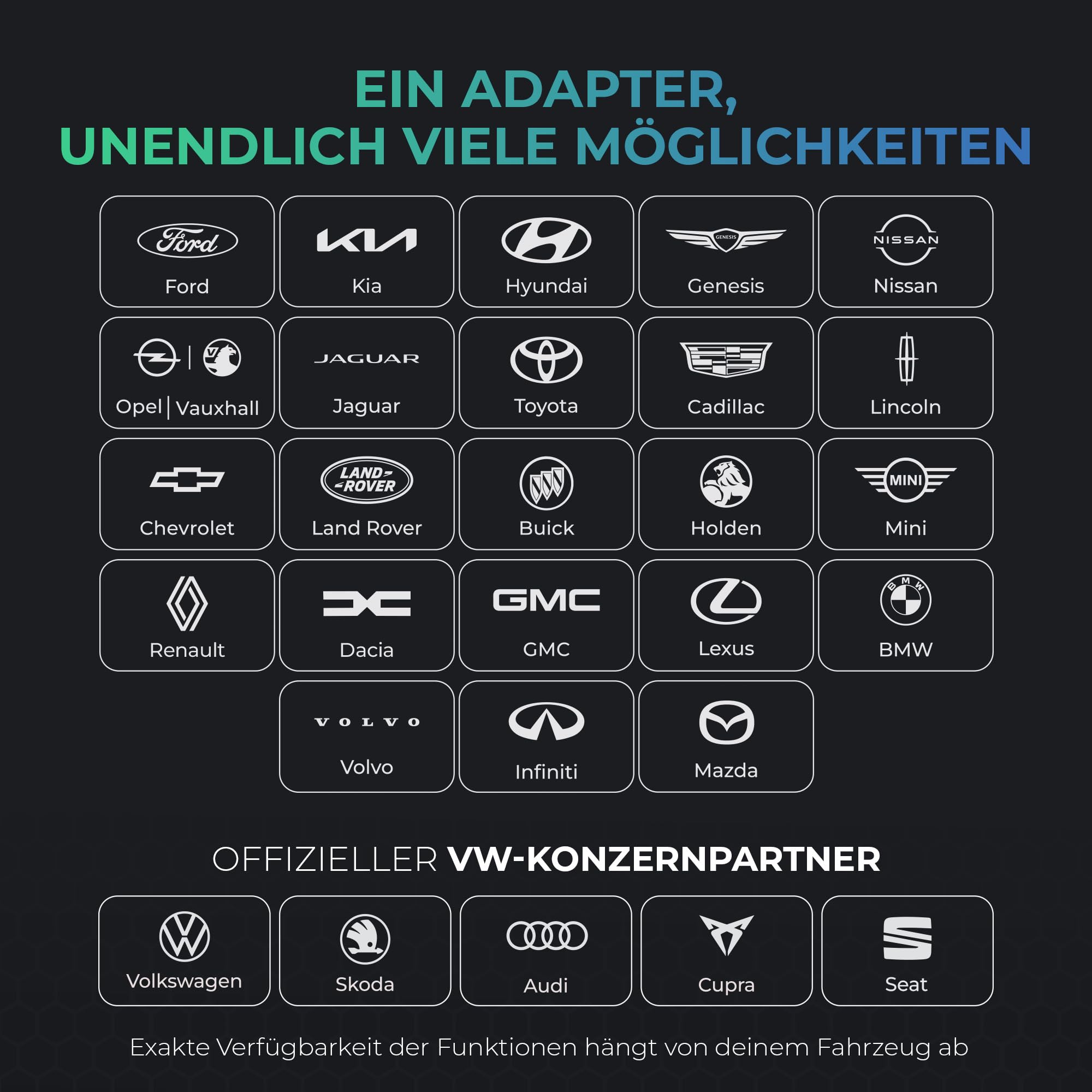 CARISTA EVO - OBD2 Diagnosegerät mit Live-Daten - OBD2 Bluetooth Adapter & Codiergerät für alle Marken (VW, Audi, BMW, Skoda, UVM) - OBDII Autoscanner (iOS & Android)