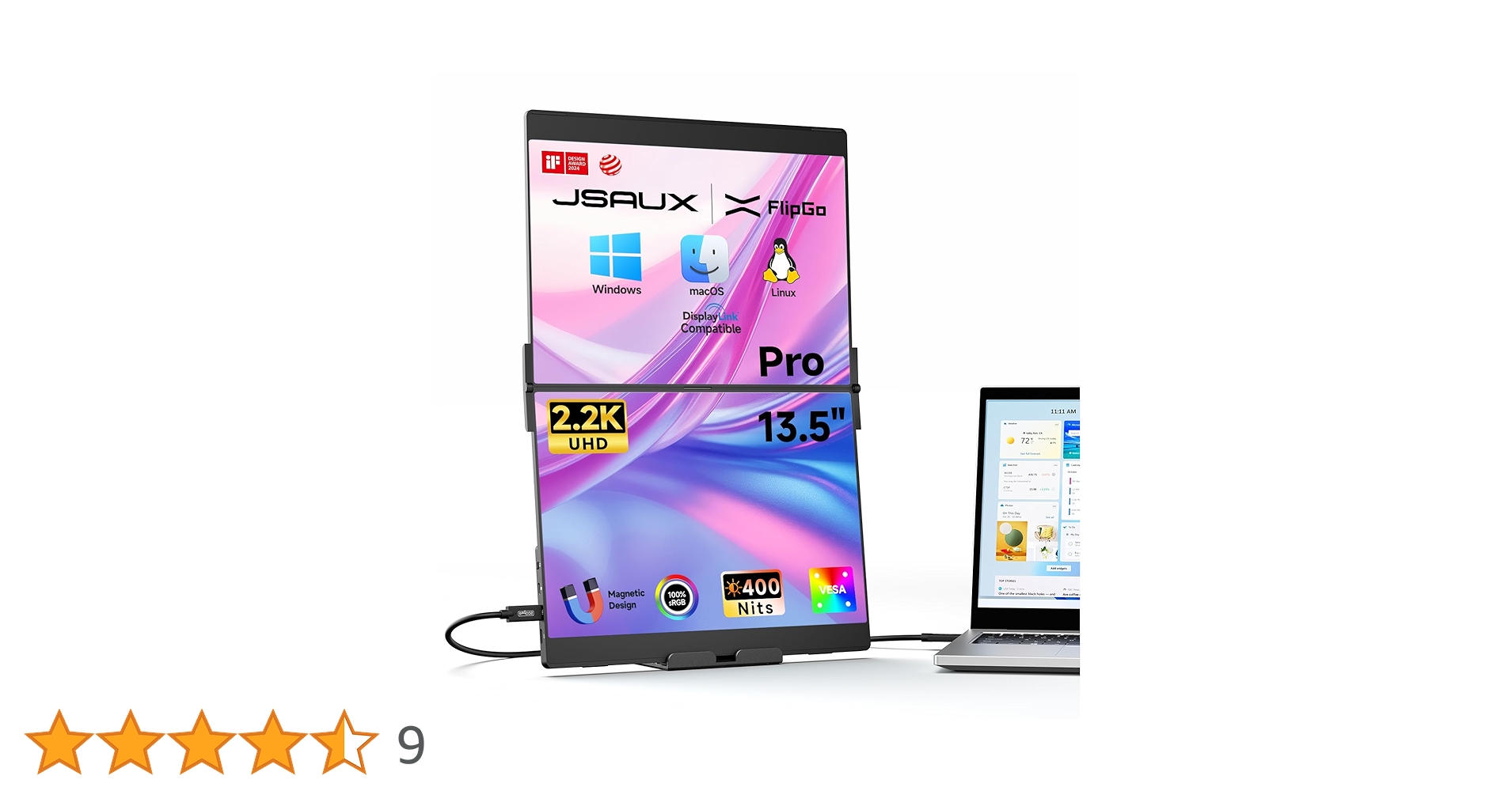 JSAUX FlipGo 13.5