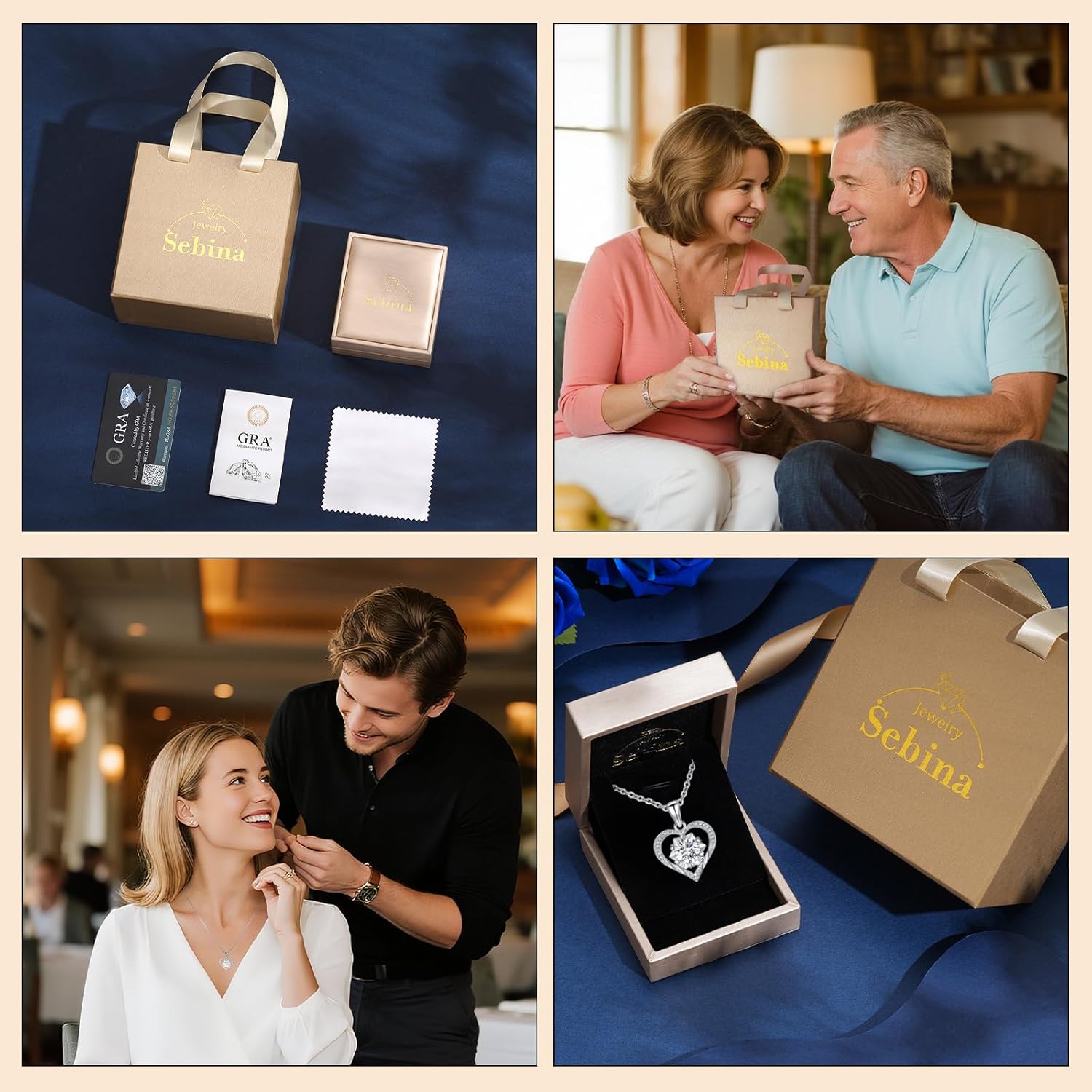 Moissanite Necklace Pearl Necklace 925 Sterling Silver Jewelry Gifts for Women Mom Girlfriend Grandma Friend Lover Wedding Birthday Anniversary Engagement Graduation Valentine's Day Mother's Day - Image 5