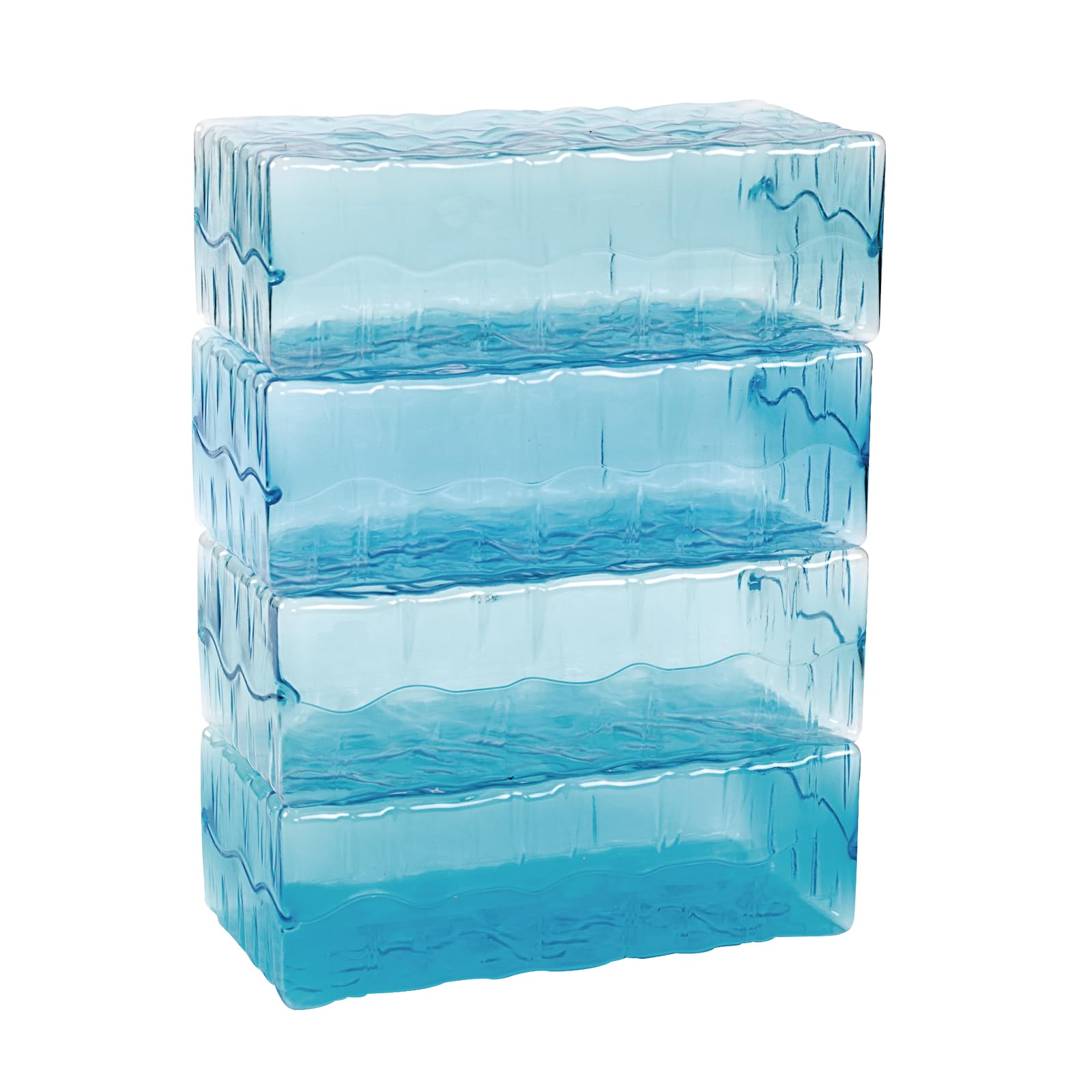 Juego de 20 bloques de hielo, bloques de construcción, ingeniería STEM para niños, juego de bloques de suelo jumbo 4