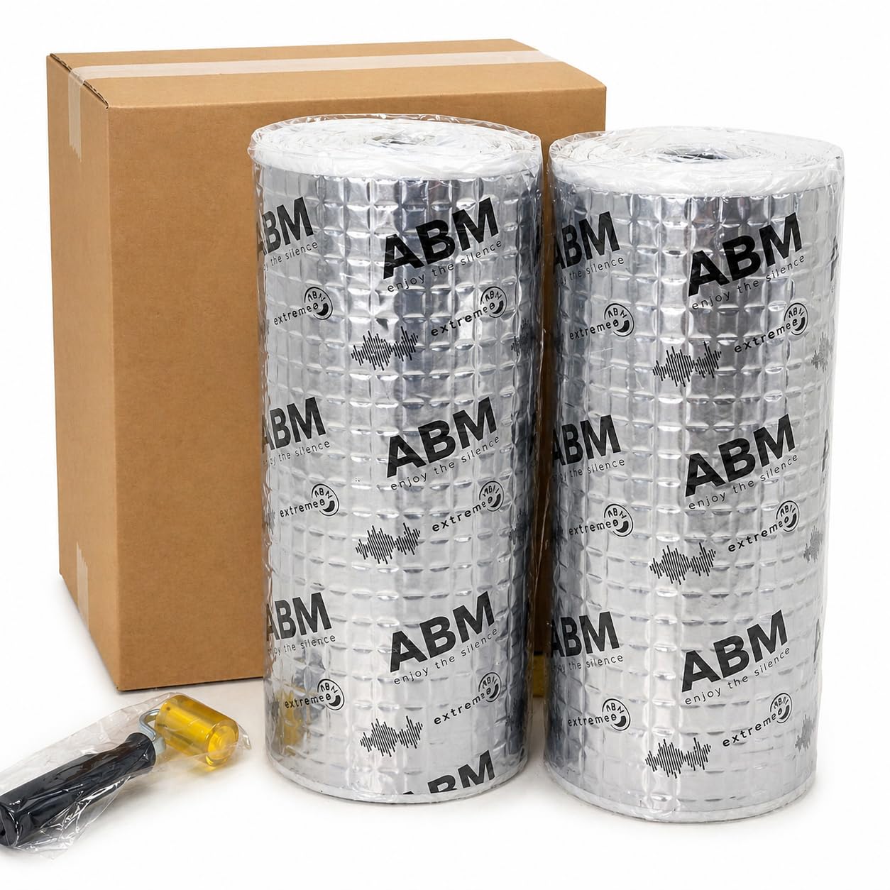 ABM Alubutyl SILVER rouleau isolation auto-adhésif de 4m² avec accessoire d'application