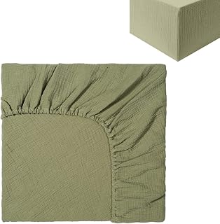 Folhas de berço respiráveis - Lençóis de musselina confortáveis para berço | Lençóis infantis de musselina 51 x 28 pol. Extra aconchegante e macio para meninos e meninas Pengzi
