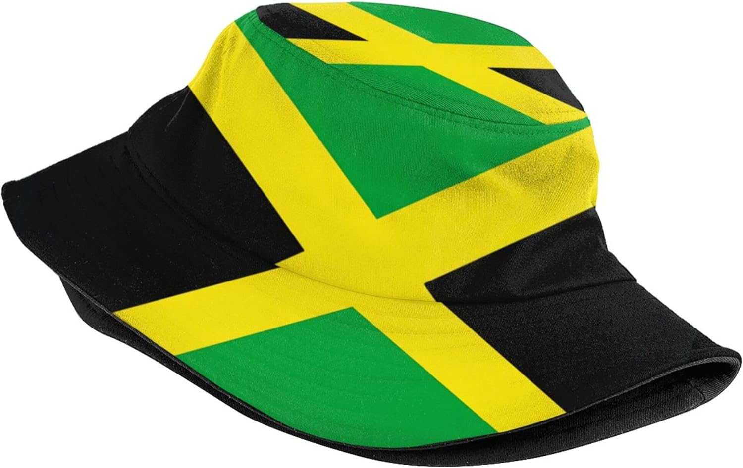 Retro Jamaica Bucket Hat for Adult Fashion Doughnut Print Hat Travel Packable Sun Cap Outdoor Hat for Women and Men - Image 2