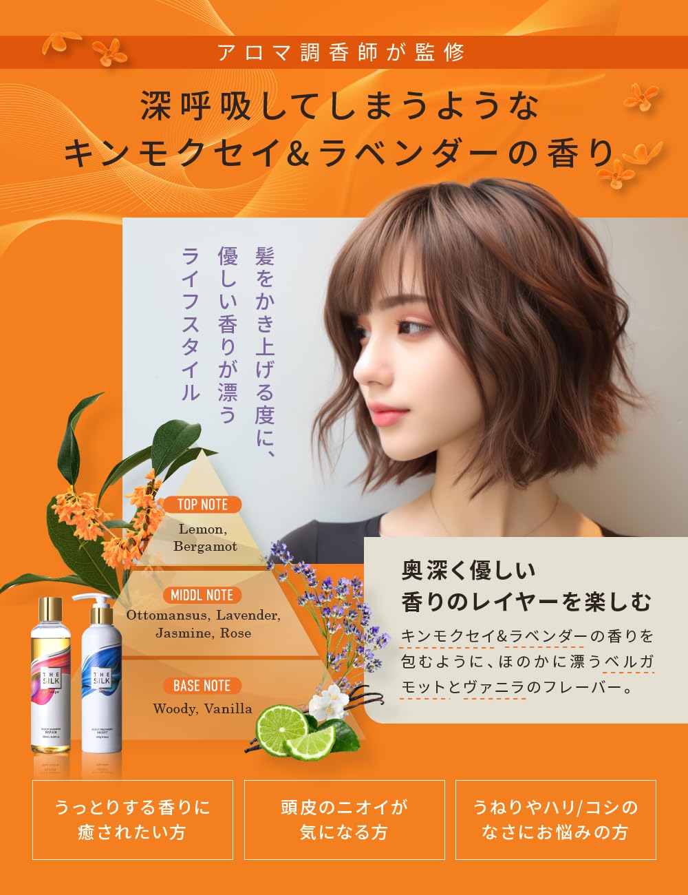 Amazon.co.jp: [セット] THE SILK 香水スカルプシャンプー 250ml