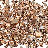 Vista 13 de Diamantes de imitación de espalda plana gemas redondas DIY decorativo Nail Face y accesorios de ropa ss3-20 mezcla (1440pcs cristal AB)