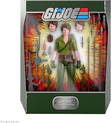 Miniatura 2 de Super7 ULTIMATES! G.I. Joe Lady Jaye - Figura de acción de G.I. Joe de 7 pulgadas con accesorios, coleccionables clásicos de dibujos animados y