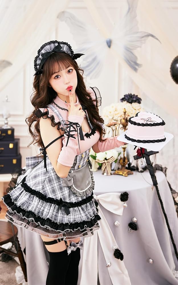 Amazon.co.jp: [Malymoon] コスプレ メイド ウエイトレス