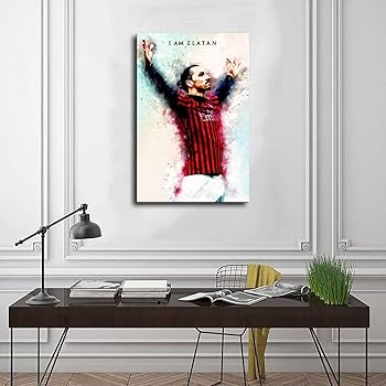Amazon.co.jp: サッカー選手ズラタンイブラヒモビッチ壁画