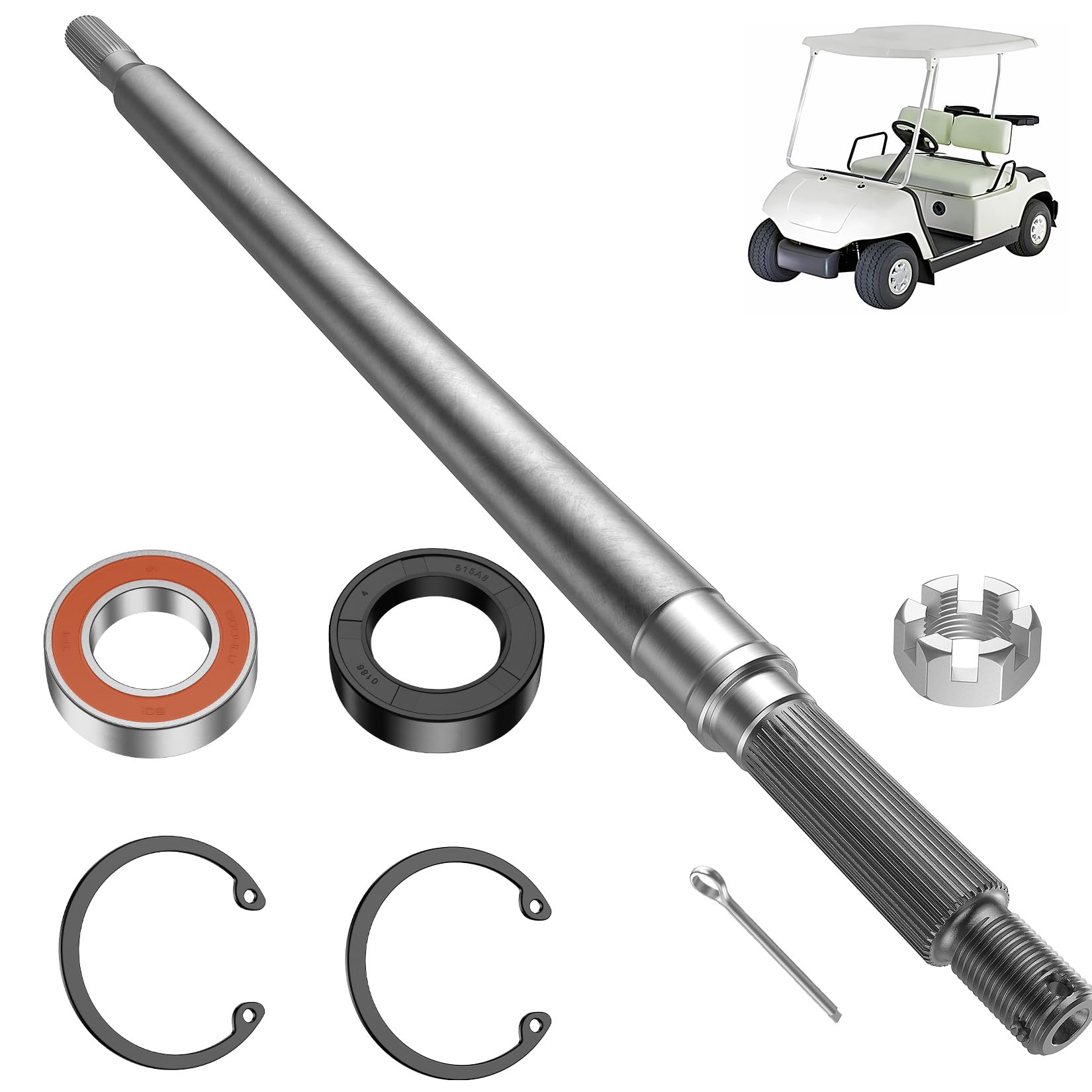 Amazon.com: DRIVE UP Rear Spline Axle Shaft for Yamaha Golf Cart